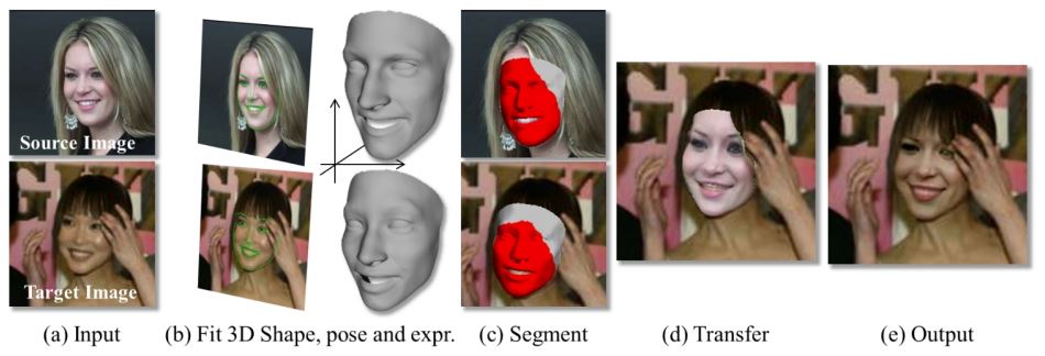 On Face Segmentation, Face Swapping, and Face Perception